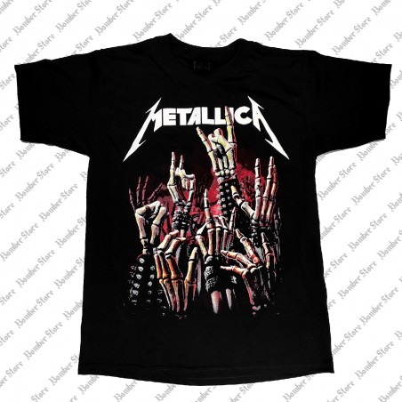 Metallica - Horns up!  (Camiseta) - Bomber Store: la tienda del ROCK en Medellin y Colombia!