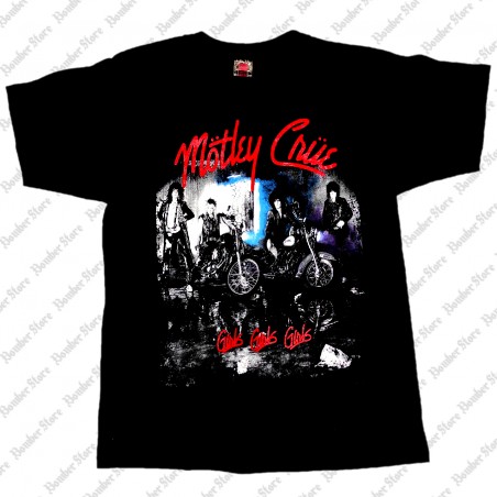 Motley Crue - Girls Girls Girls (Camiseta) - Bomber Store: la tienda del ROCK en Medellin y Colombia!