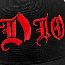 DIO - logo rojo (Gorra) - Bomber Store la tienda rock y rockera en Colombia