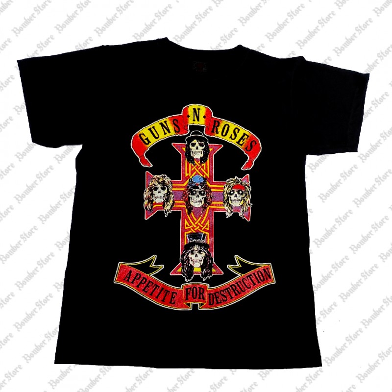 Guns N' Roses Maglietta Ufficiale Uomo Unisex Appetite For Destruction - Taglia Large