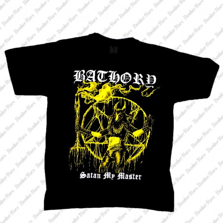 Bathory - Satan My Master! (Camiseta) - Bomber Store: la tienda Rock y Rockera.