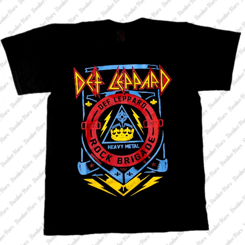 Def Leppard - Rock Brigade  (Camiseta) - Bomber Store - la tienda del ROCK en Medellin y Colombia!