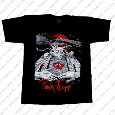 Pink Floyd - Pig Wall  (Camiseta) - Bomber Store - la tienda del ROCK en Medellin y Colombia!