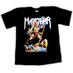 Manowar - Hail to England (Camiseta) - Bomber Store: la tienda Rock y Rockera.