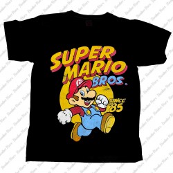 Super Mario Bros since 85 (Camiseta) - Bomber Store la tienda Rock y Rockera desde Medellin