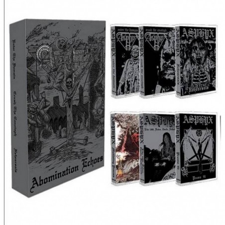 ASPHYX - Abomination Echoes - 6x Tapes BOXSET Ed limitada - Bomber Store la tienda del rock y Rockera en Colombia y Medellin.