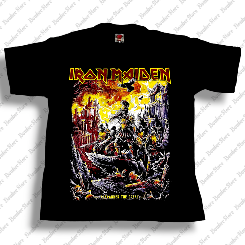 Iron Maiden - Alexander the Great (Camiseta) - Bomber Store: la tienda Rock y Rockera.