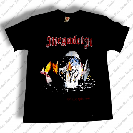 Megadeth - Killing is my Business (Camiseta) - Bomber Store: la tienda Rock y Rockera.