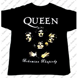 Queen - Bohemian Rhapsody (Camiseta) - Bomber Store: la tienda Rock y Rockera.